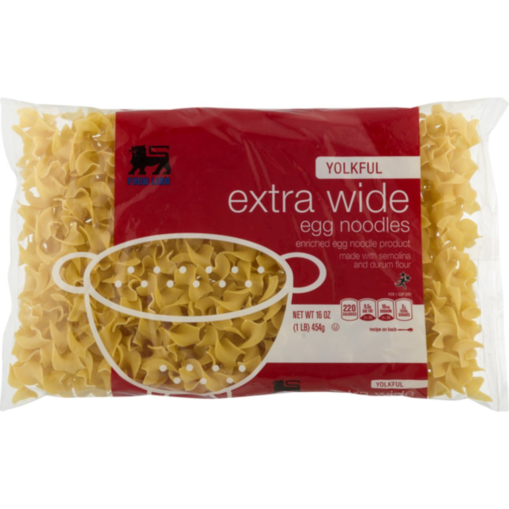 Picture of: Buy and sell Food Lion Egg Noodles, Yolkful, Extra Wide, Bag Fashion