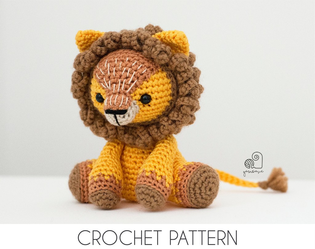 Picture of: CROCHET PATTERN Leo the Lion crochet amigurumi stuffed safari