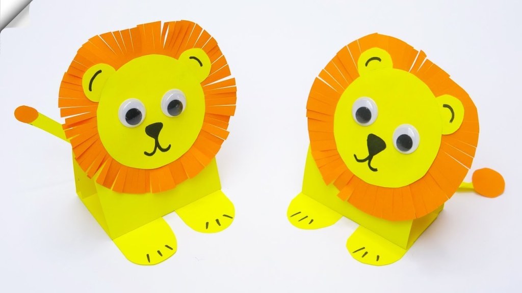 Picture of: DIY Paper LION Paper crafts