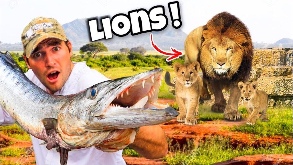 Picture of: FEEDING MASSIVE FISH TO LION PRIDE ! WHAT HAPPENS ?!