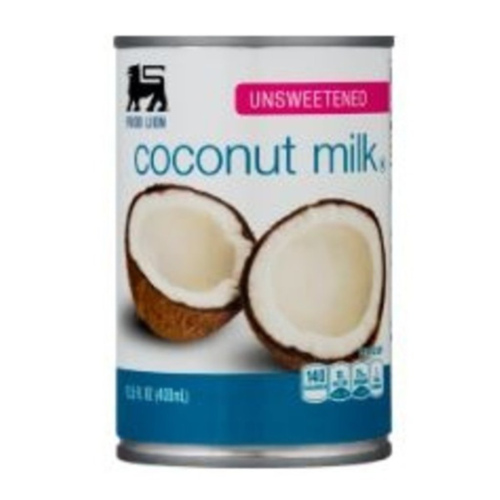 Picture of: Food Lion Coconut Milk, Unsweetened, Can