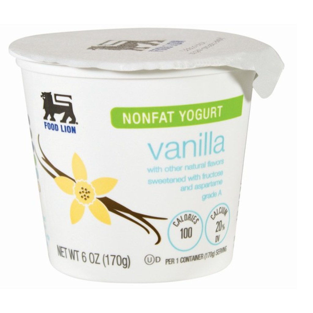 Picture of: Food Lion Nonfat Yogurt Vanilla