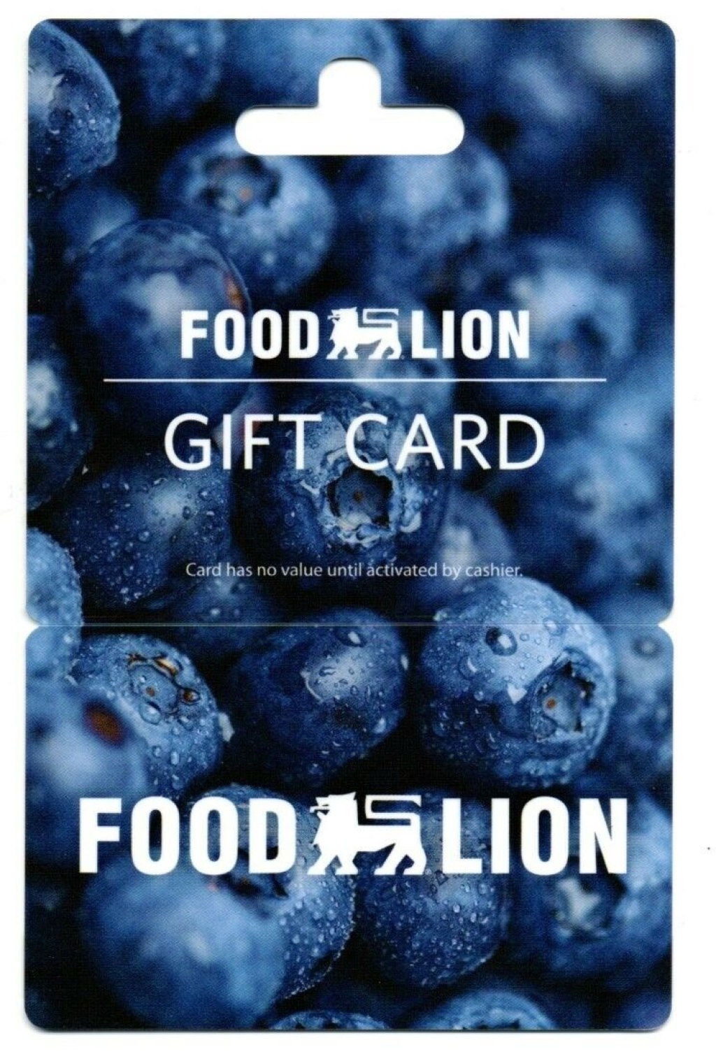 Picture of: Food Lion Supermarket Blueberries Gift Card No $ Value Collectible