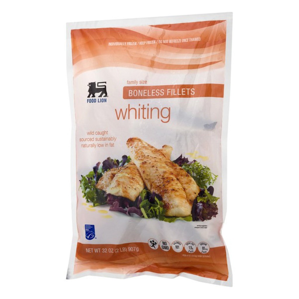 Picture of: Food Lion Whiting, Boneless Fillets, Family Size, Bag