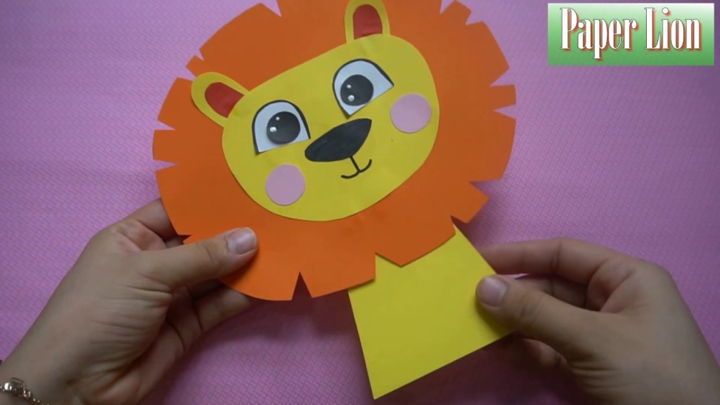 Picture of: How To Make A Paper Lion Craft