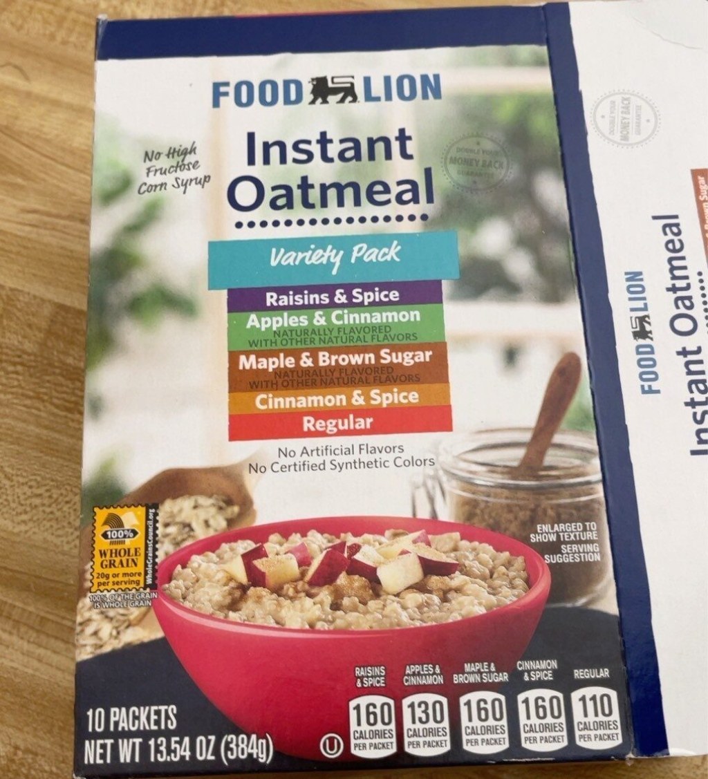 Picture of: Instant oatmeal – Food Lion