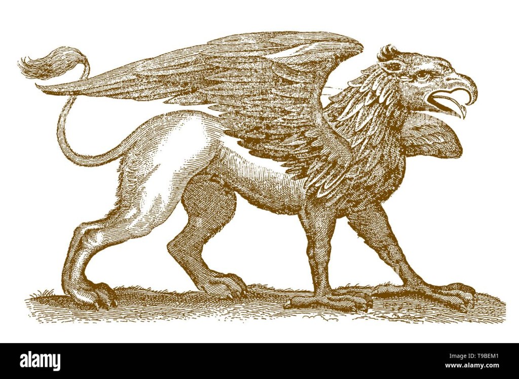 Picture of: Mythical legendary hybrid creature griffin with the front of an