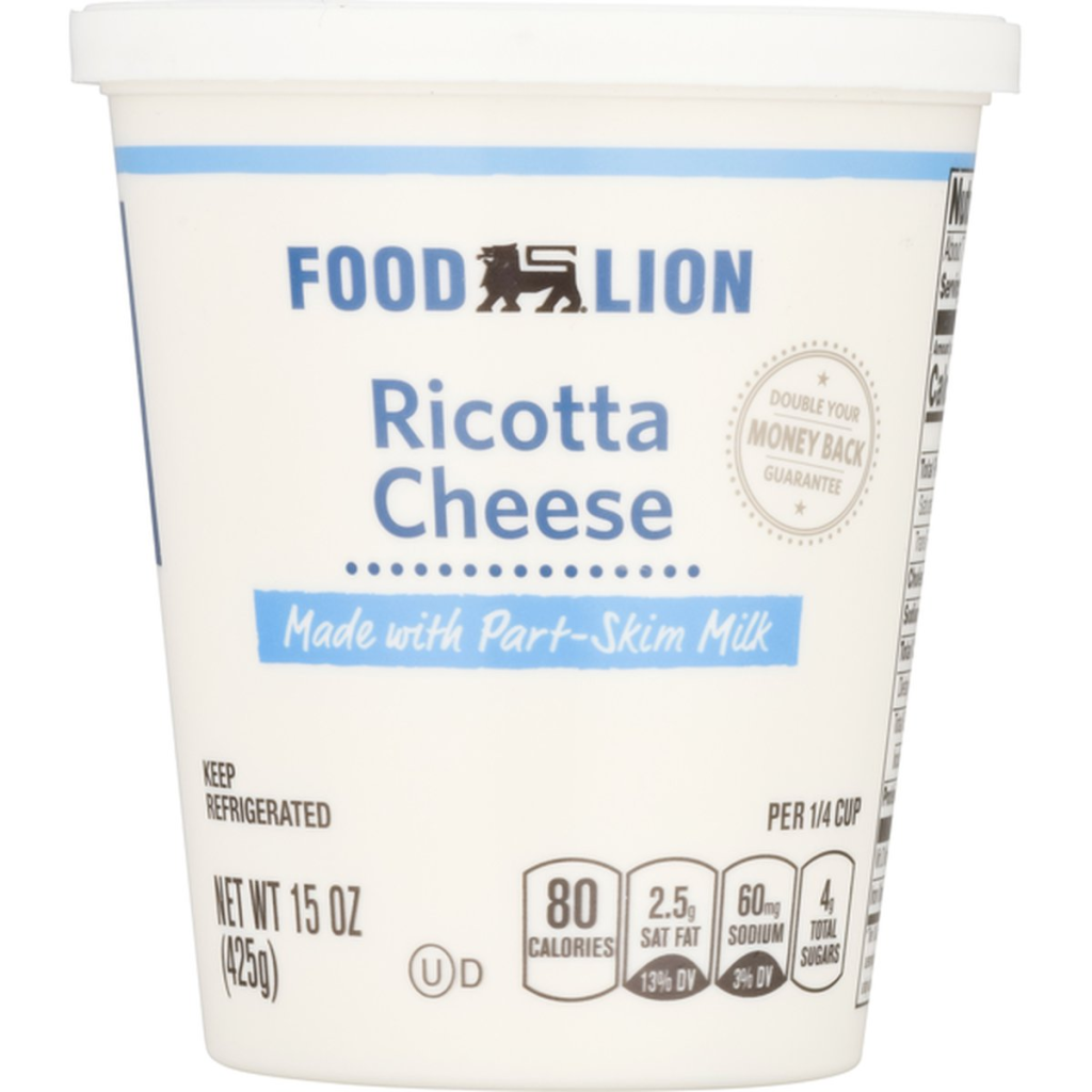 Picture of: The best way to shop Food Lion Part Skim Milk Ricotta Cheese