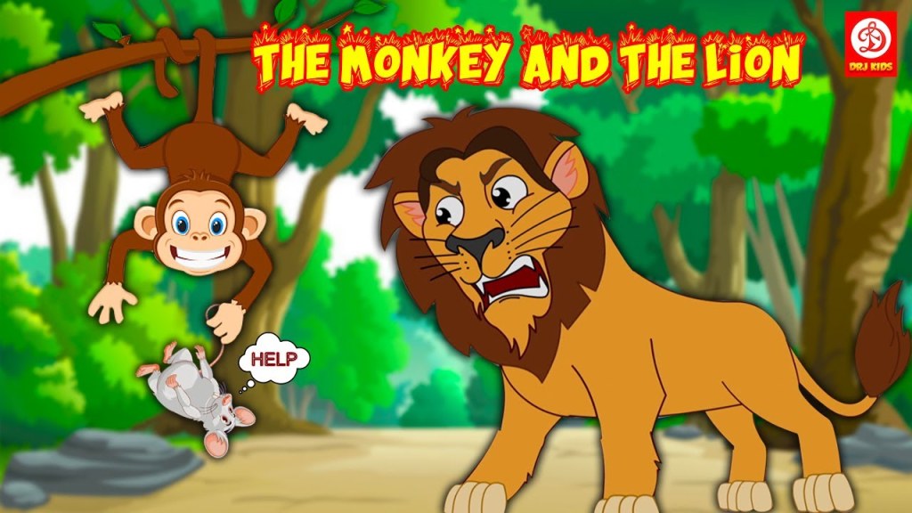 Picture of: The Monkey And The Lion  English Moral Story  Moral Stories  Fairy Tale   Jungle Book Stories